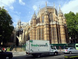 The east side of Westminster Abbey at the Old Palace Yard