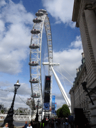 The London Eye at the Queen`s Walk