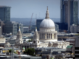 St. Paul`s Cathedral, viewed from capsule 17 of the London Eye