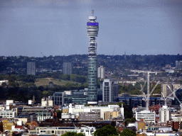 The BT Tower, viewed from capsule 17 of the London Eye