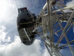 Bottom of a capsule of the London Eye, viewed from capsule 17 of the London Eye