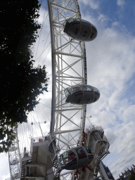 The London Eye, viewed from the Queen`s Walk