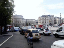 Trafalgar Square with the Equestrian Statue of King Charles I and the Admiralty Arch