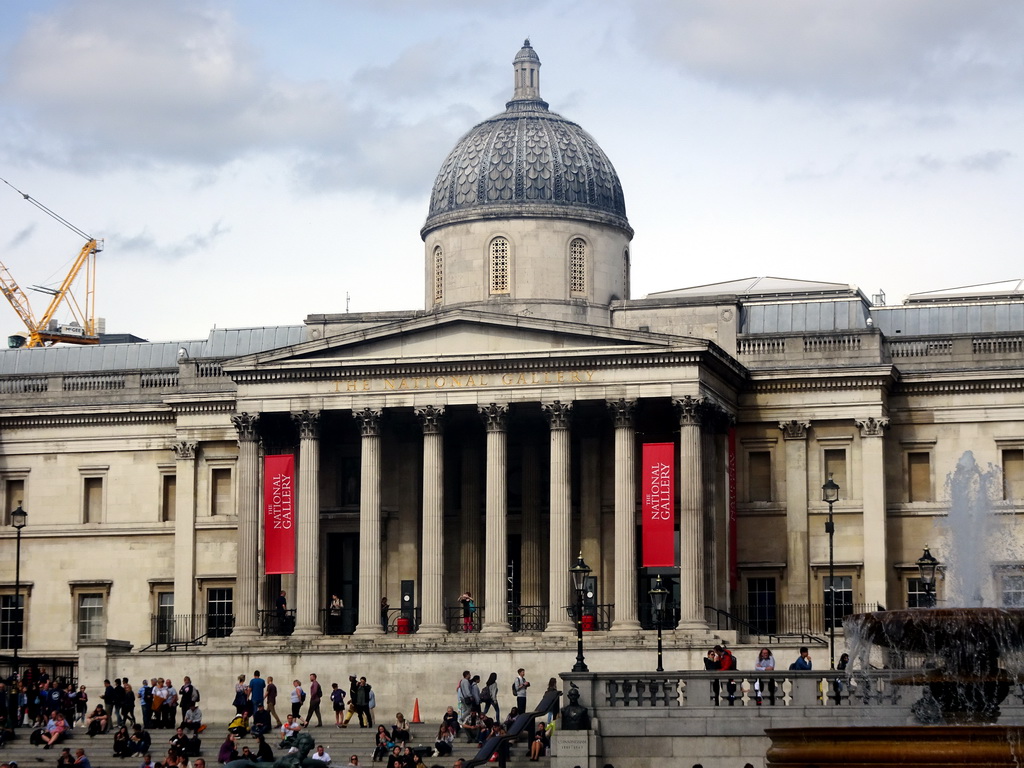 Front of the National Gallery at Trafalgar Square