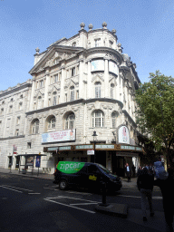 Front of the Novello Theatre at the crossing of the Catherine Street and the Aldwych street