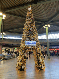 Christmas tree at the Main Hall of Schiphol Airport