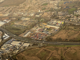 The town of Rainham, viewed from the airplane from Amsterdam