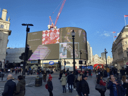 The north side of the Piccadilly Circus square with large video displays