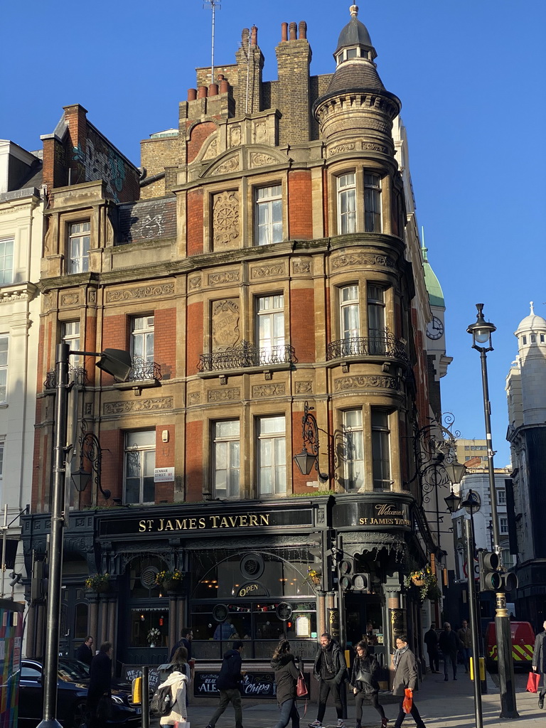 Front of the St. James Tavern at the Great Windmill Street