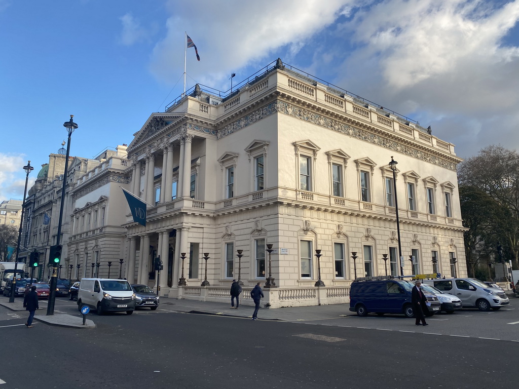 West side of the IoD building at Waterloo Place