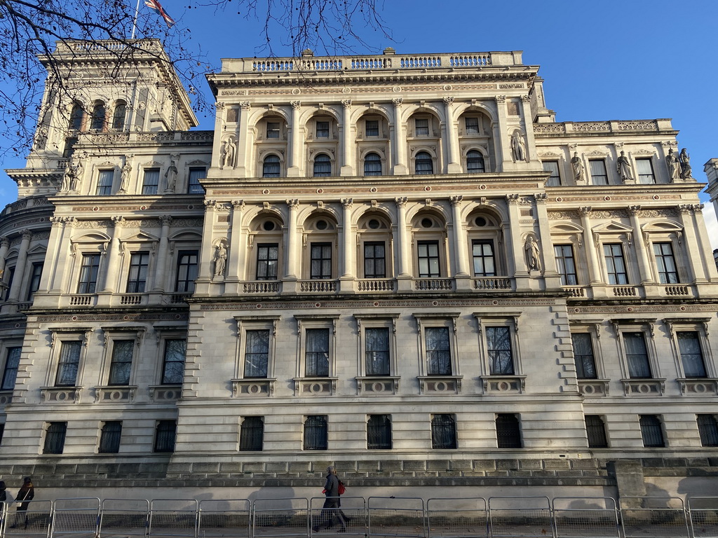 West side of the Foreign & Commonwealth Office at the Horse Guards Road