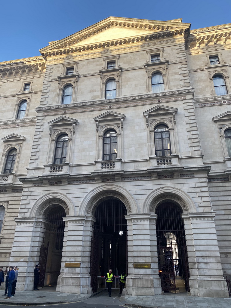 Entrance to the Foreign & Commonwealth Office at King Charles Street