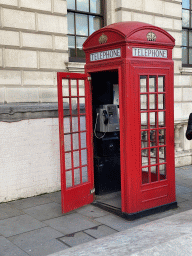 Telephone Booth at the north side of Parliament Square