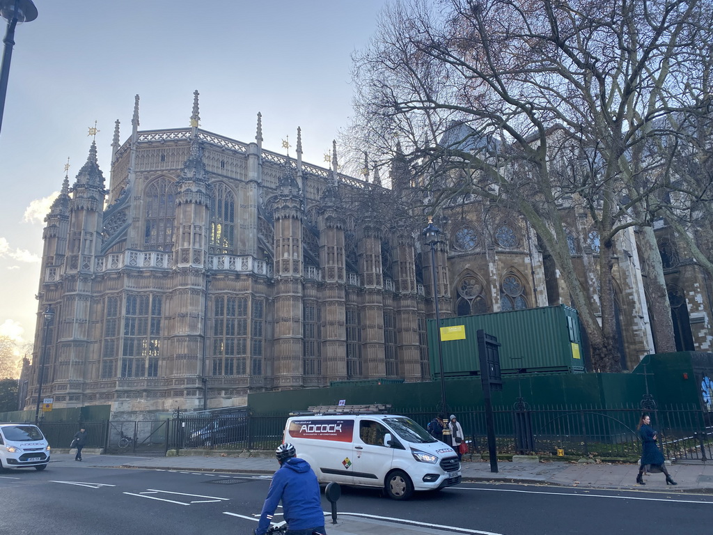 The Old Palace Yard with the northeast side of Westminster Abbey