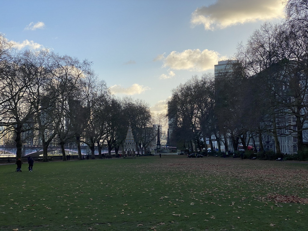 The Victoria Tower Gardens with the Buxton Memorial