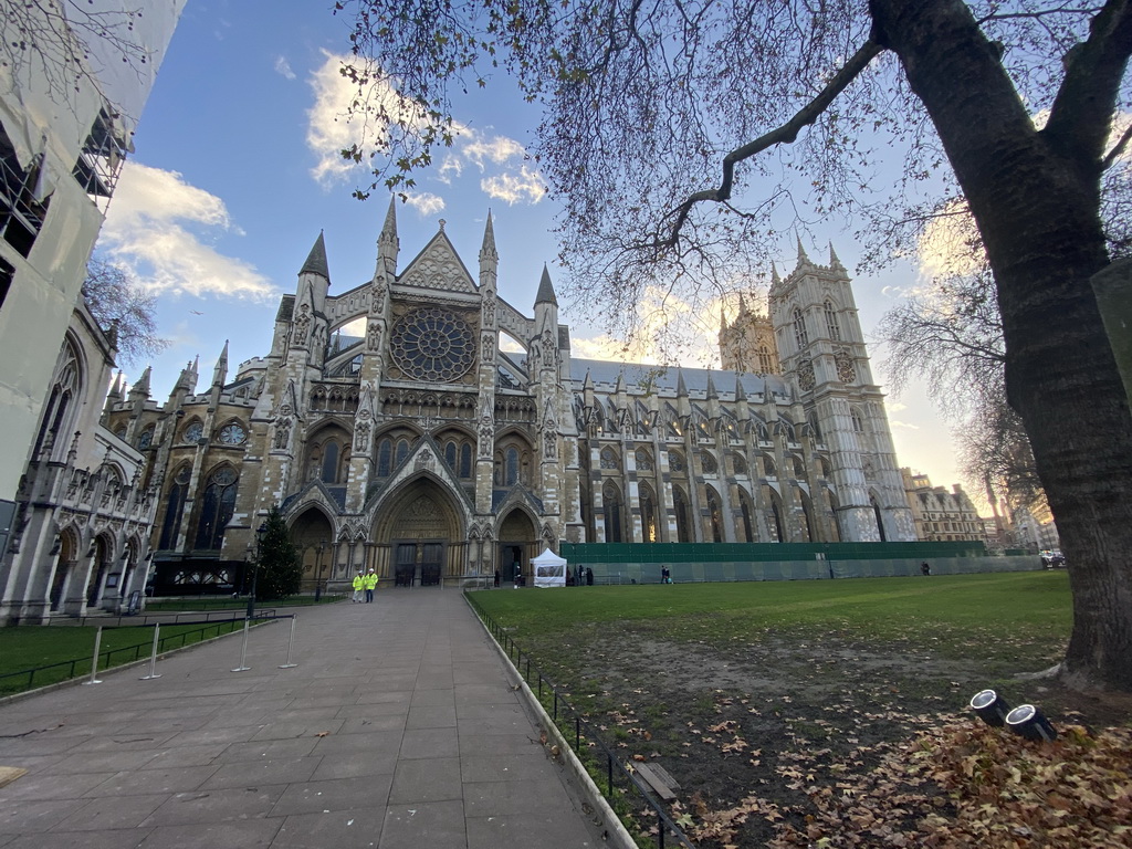 North side of Westminster Abbey, viewed from Parliament Square