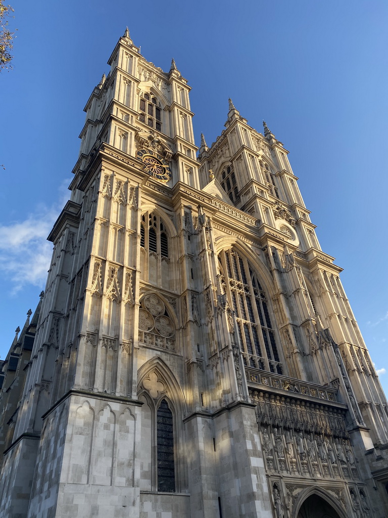 West facade of Westminster Abbey, viewed from the Sanctuary