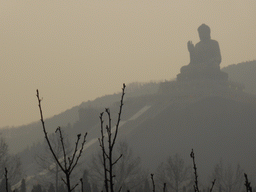 The Nanshan Great Buddha, viewed from the entrance to the Nanshan Mountain Tourist Area