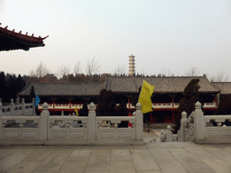 West side of the Nanshan Temple with a pagoda