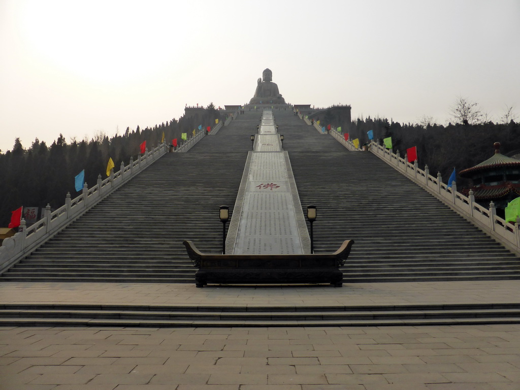 Staircase to the Nanshan Great Buddha