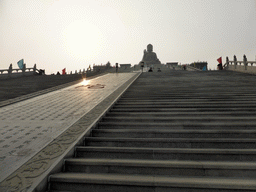 Staircase to the Nanshan Great Buddha, viewed from the first platform