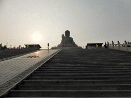 Staircase to the Nanshan Great Buddha, viewed from the fourth platform