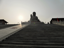 Staircase to the Nanshan Great Buddha, viewed from the fifth platform