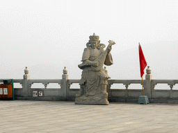 Buddhistic statue at the second highest platform below the Nanshan Great Buddha