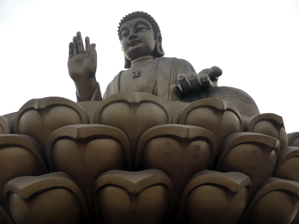 Front left side of the Nanshan Great Buddha