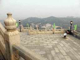 The second highest platform below the Nanshan Great Buddha, with a view on the eastern side of the Nanshan Temple