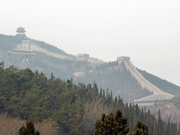 Large wall at the Nanshan Mountain Tourist Area, viewed from the Tang Dynasty Temple