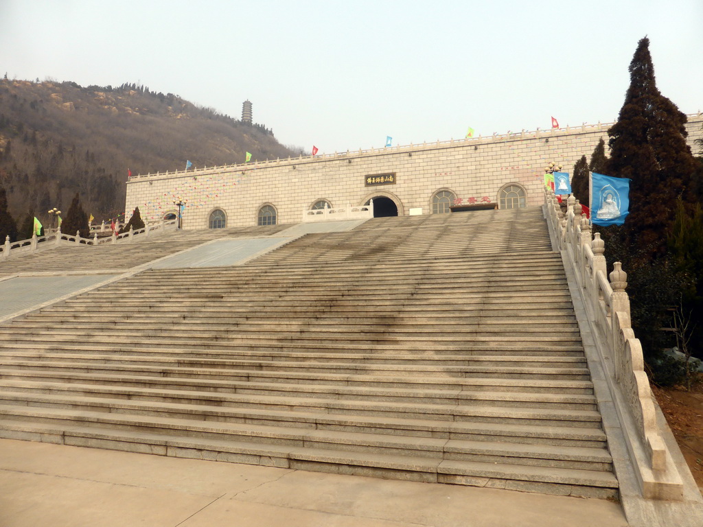 The Temple with the Jade Buddha and its staircase