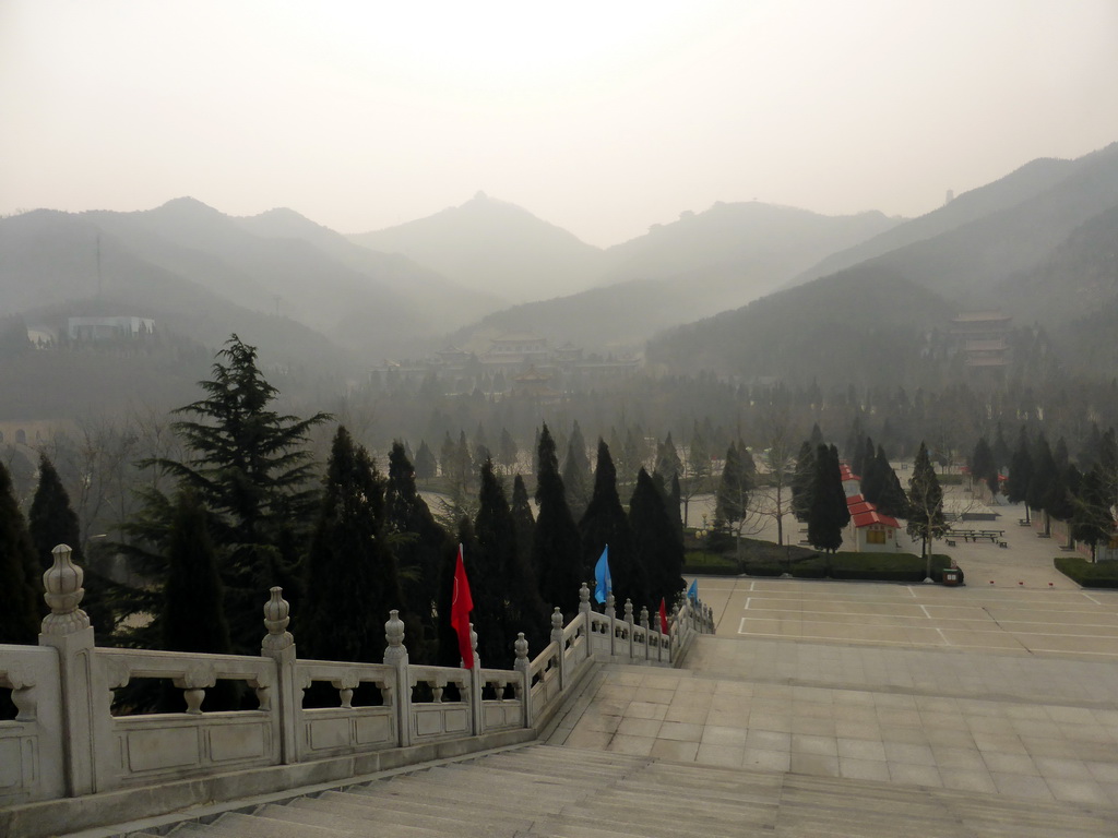 View from the Temple with the Jade Buddha on the Nanshan Mountain Tourist Area