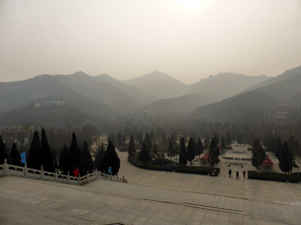 The Tang Dynasty Temple, viewed from the Temple with the Jade Buddha