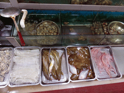 Seafood at our lunch restaurant in the Longkou Harbour