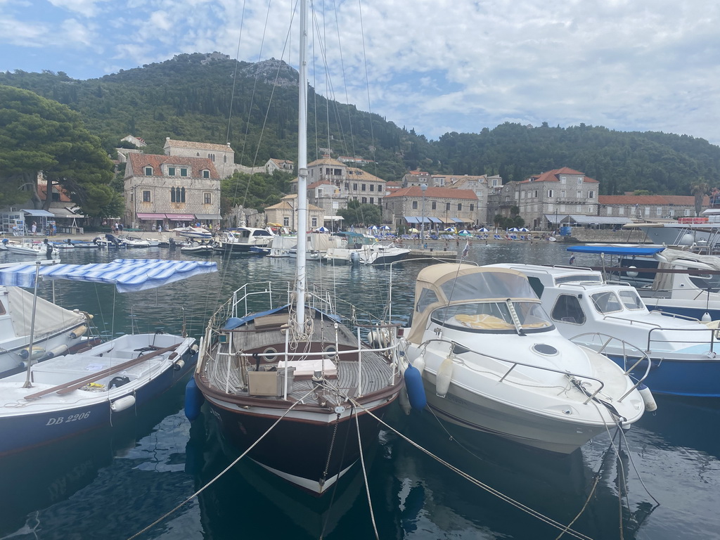 Boats at the Lopud Harbour