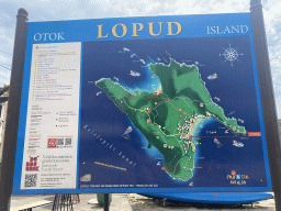 Map of Lopud island