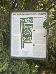 Map and information on the Ðordic-Mayneri Park