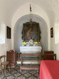 Interior of a small church near the Tapas & Wine Bar Neo