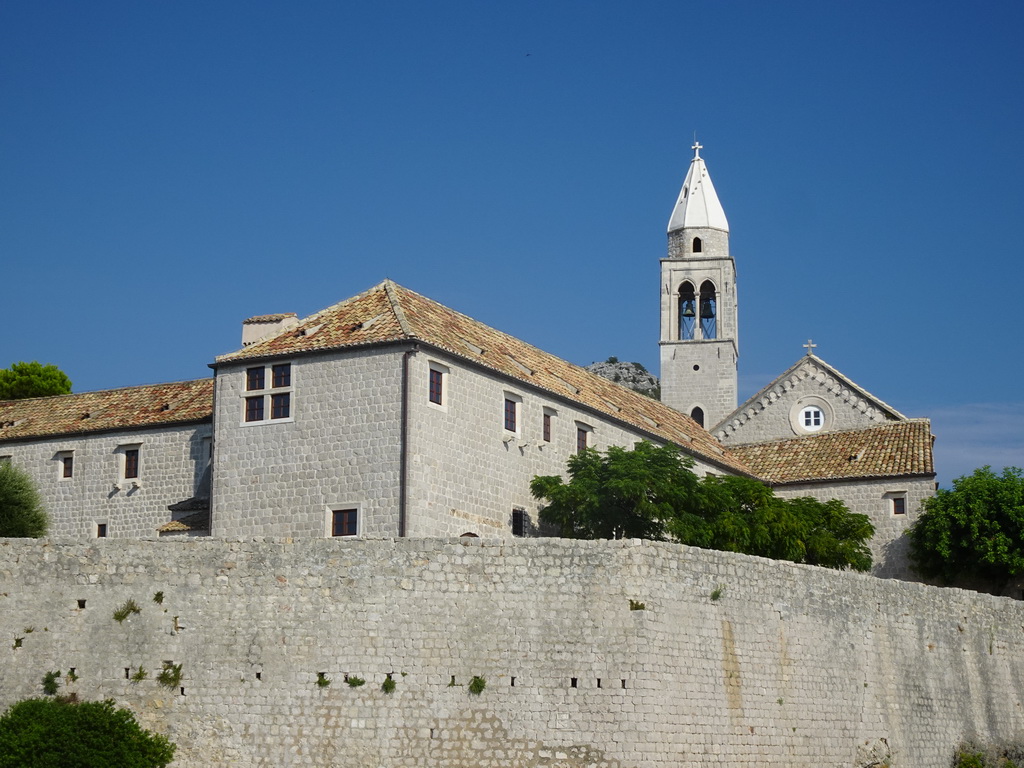 The Church of Sveta Marija od pilice, viewed from the Elaphiti Islands tour boat