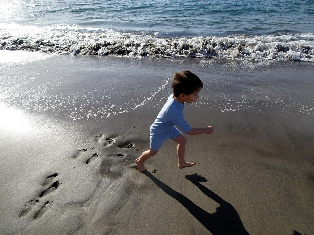 Max at the Playa de Los Cristianos beach