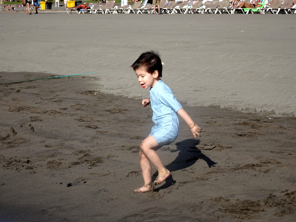 Max at the Playa de Los Cristianos beach