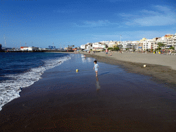 Max at the Playa de Los Cristianos beach