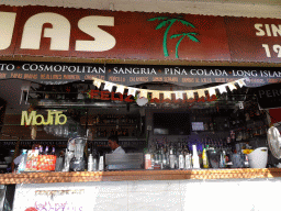 Front of the Cabanas restaurant at the Avenida Juan Alfonso Batista street