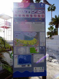 Information and map of the Playa de Los Cristianos beach
