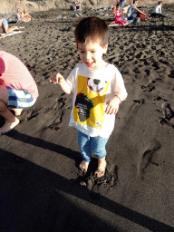 Max at the Playa de los Gigantes beach