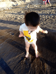 Max at the Playa de los Gigantes beach