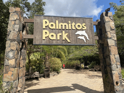Entrance gate to the Palmitos Park