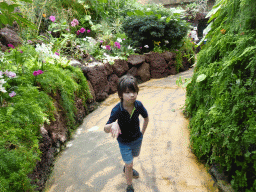 Max at the Orchid House at the Palmitos Park