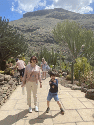 Miaomiao and Max at the Cactus Garden at the Palmitos Park